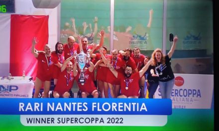 LA RARI NANTES FLORENTIA VINCE LA SUPER COPPA ITALIANA DI PALLANUOTO PARALIMPICA 2022